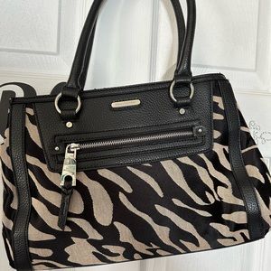Dana Buchman Zebra Print Shoulder Bag